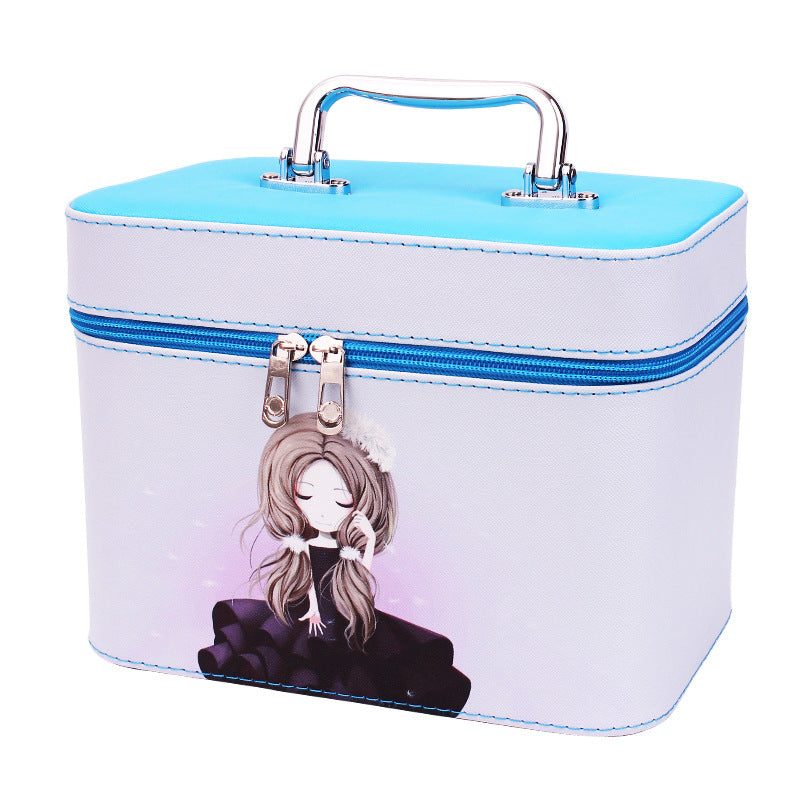 Manufacturer Korean lovable hand-held cosmetic bag waterproof travel package make-up toolbox Manufacturer Korean lovable hand-held cosmetic bag waterproof travel package make-up toolbox